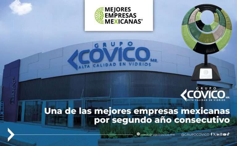 Fachada de Grupo COVICO reconocida como una de las mejores empresas mexicanas por segundo año consecutivo.