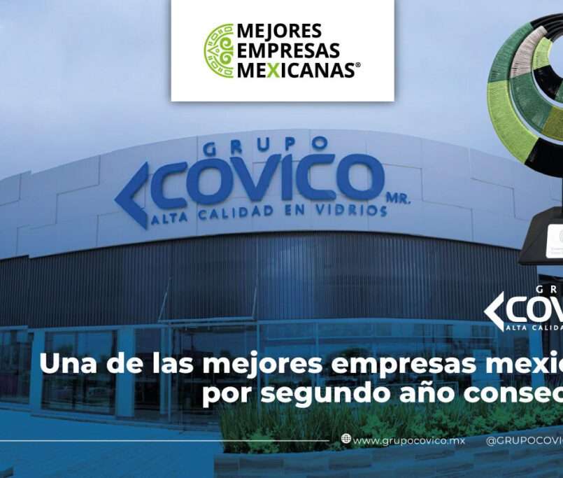 Fachada de Grupo COVICO reconocida como una de las mejores empresas mexicanas por segundo año consecutivo.
