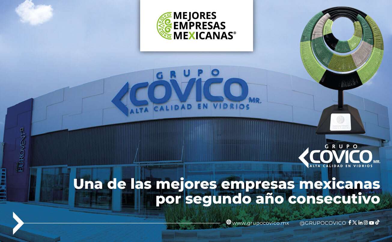 Fachada de Grupo COVICO reconocida como una de las mejores empresas mexicanas por segundo año consecutivo.